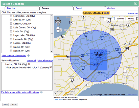 Pay Per Click adwords London Ontario